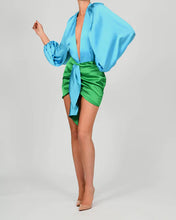 Load image into Gallery viewer, Turquoise Bodysuit Dress
