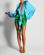 Load image into Gallery viewer, Turquoise Bodysuit Dress
