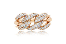 Load image into Gallery viewer, Gold &amp; Diamond Cuban Ring
