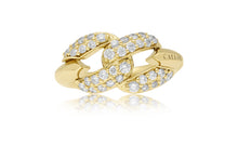 Load image into Gallery viewer, Gold &amp; Diamond Cuban Ring
