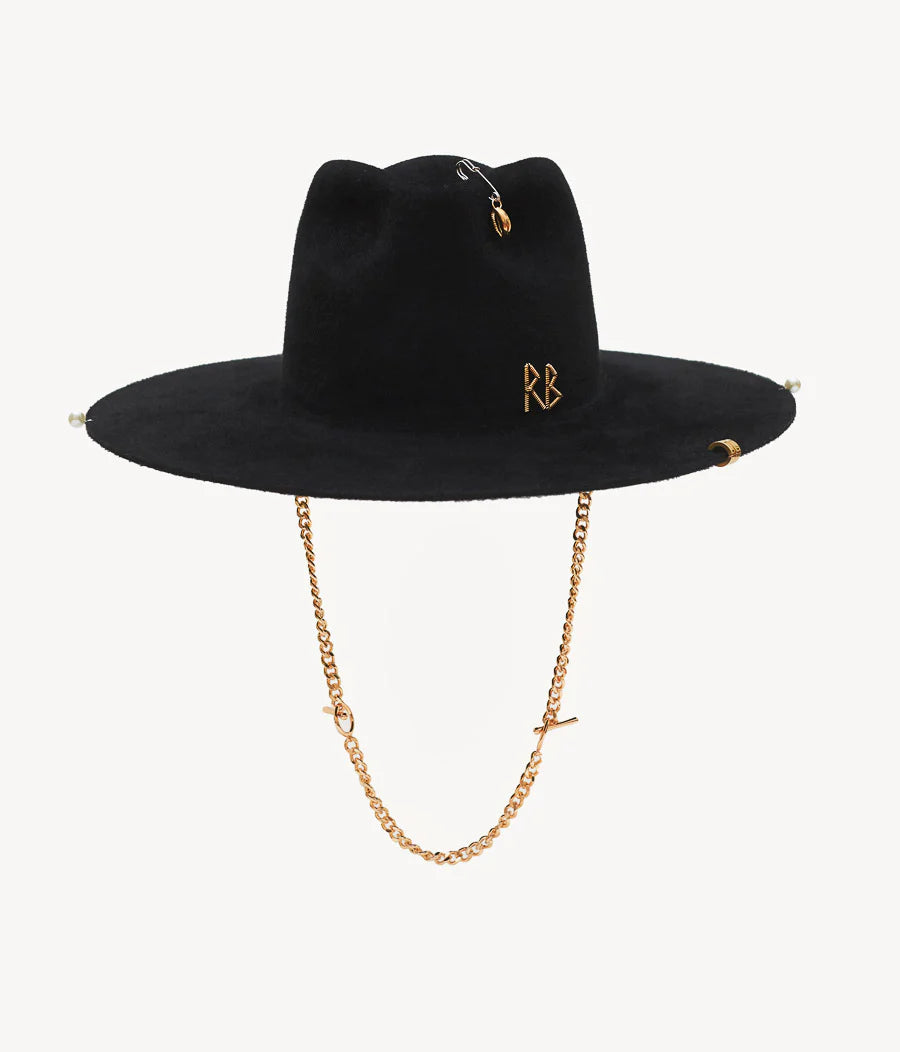 Fedora with chain